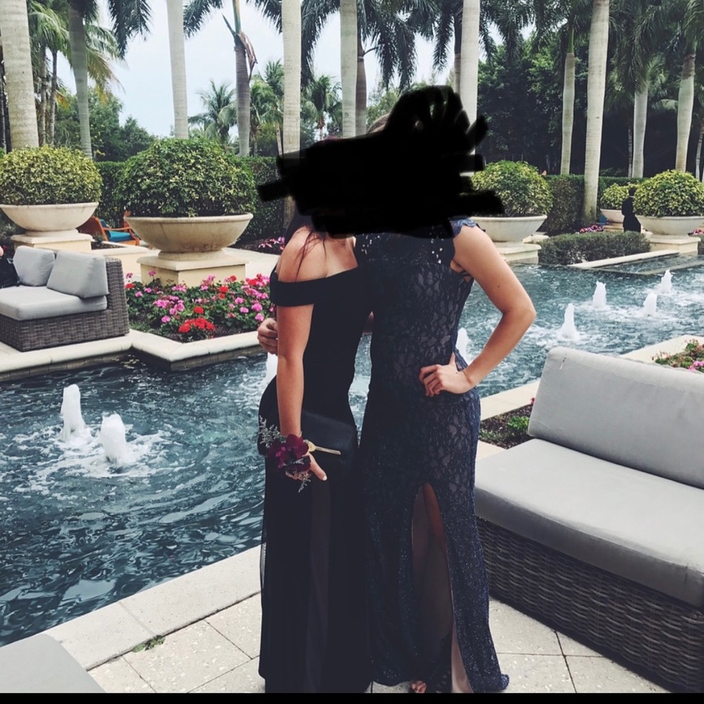 Black maxi dress